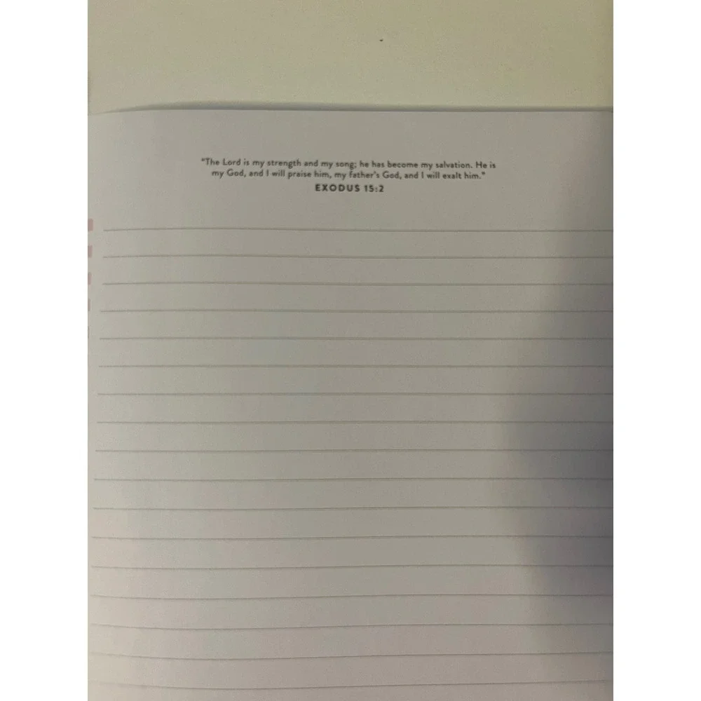 Inspirational Christian Journal With‎ Bible Verse, Lined Pages White Cover